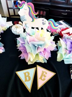 Unicorn party decorations bundle