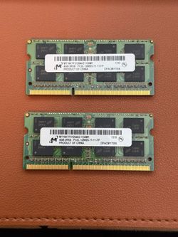 2 4GB Laptop Ram (Total 8GB) - 4GB 2Rx8 PC3L-12800S-11-11FP