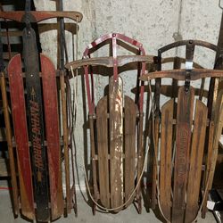 Antique Sleds.