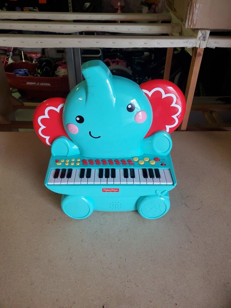 Fisher Price Elephant Piano Blue