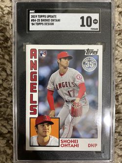 2019 Topps update Shohei Ohtani error RC 84-25  Pop 5  SGC 10 GEM