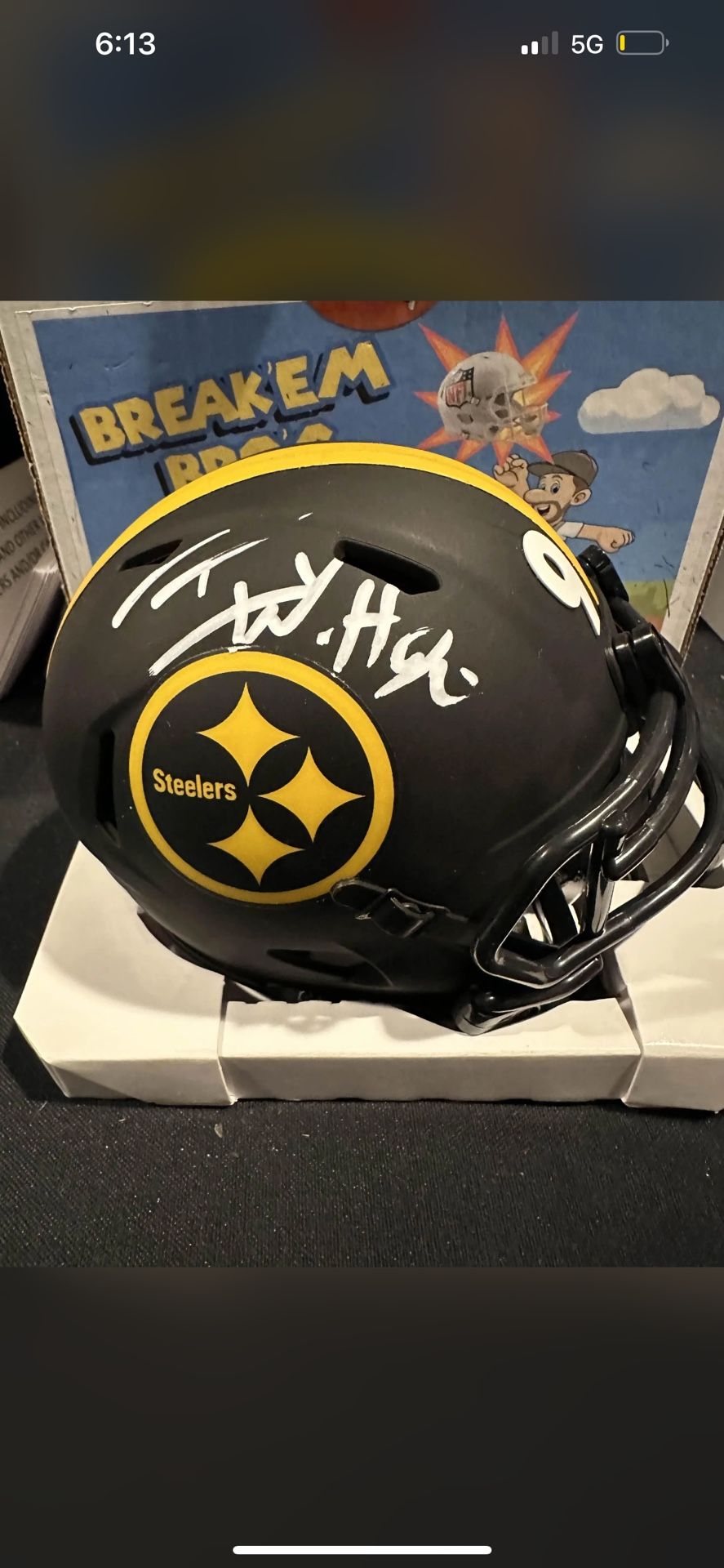 Pittsburgh Steelers Riddell Speed Mini Football Helmet - Official Collectible 1/2 Scale