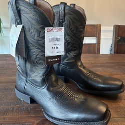 NWT!! Men’s ARIAT SPORT Herdsman Western Boot Size 15D 