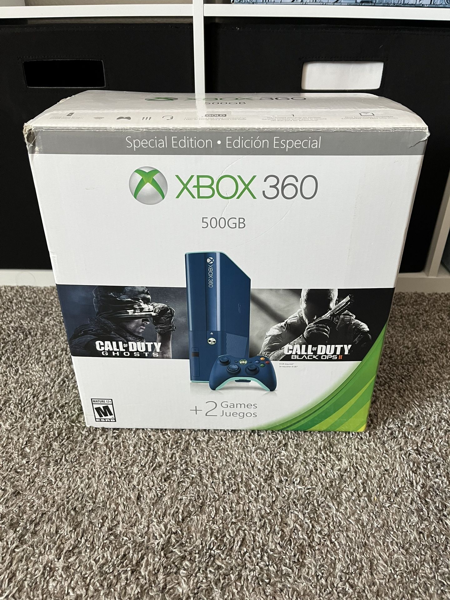 Xbox 360 E Console 500GB Blue Call Of Duty Edition