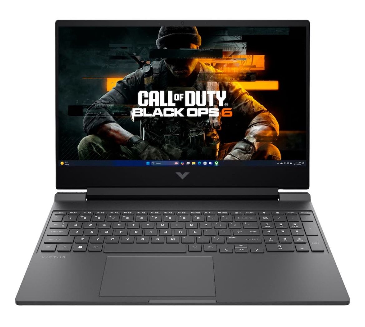 HP - Victus 15.6" Full HD Gaming Laptop - AMD Ryzen 5-7535HS - 8GB DDR5 Memory - AMD Radeon RX 6550M - 512GB SSD - Mica Silver