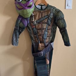 TMNT Donatello Costume/ Ninja turtle Costume/ Halloween Costume/ Child Size Medium 8-10