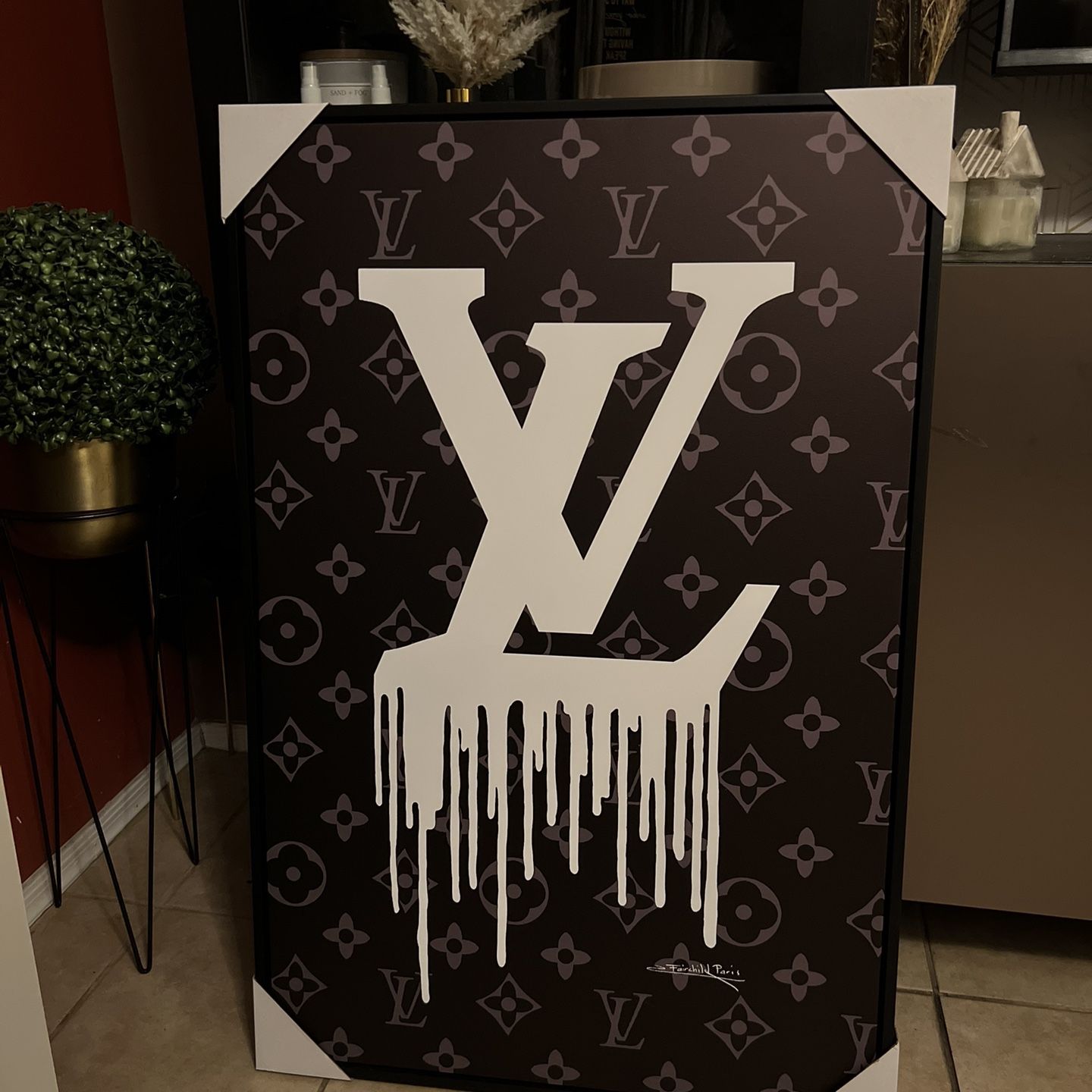 Louis Vuitton Canvas by Fairchild Paris 24 X 36 Wall Art White