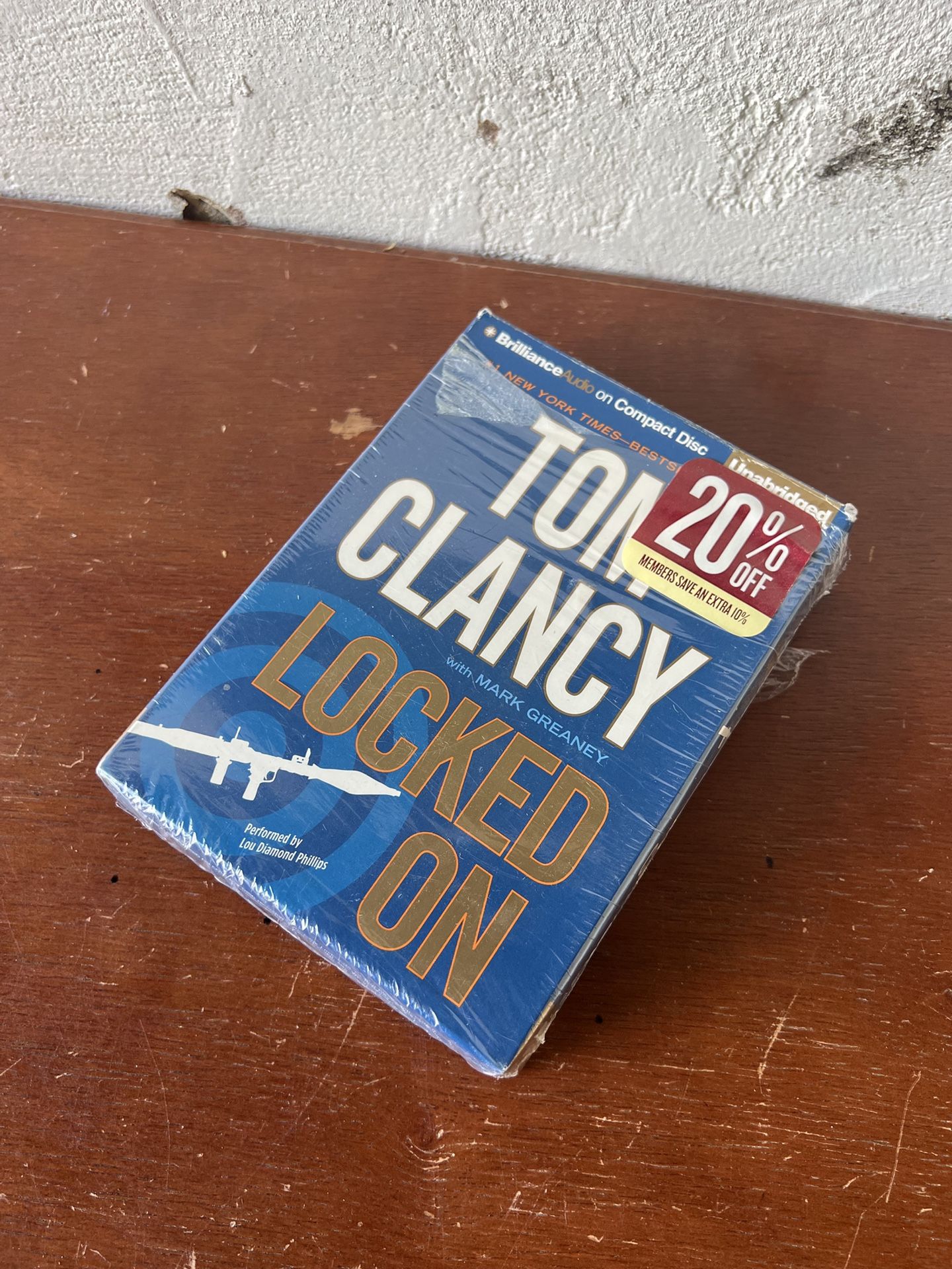 2011 Tom Clancy Locked On With Mark Greaney Unabridged Audio Book CD Performed By Lou Diamond Phillips