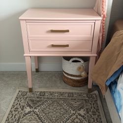 Pink Nightstand Set Of 2 