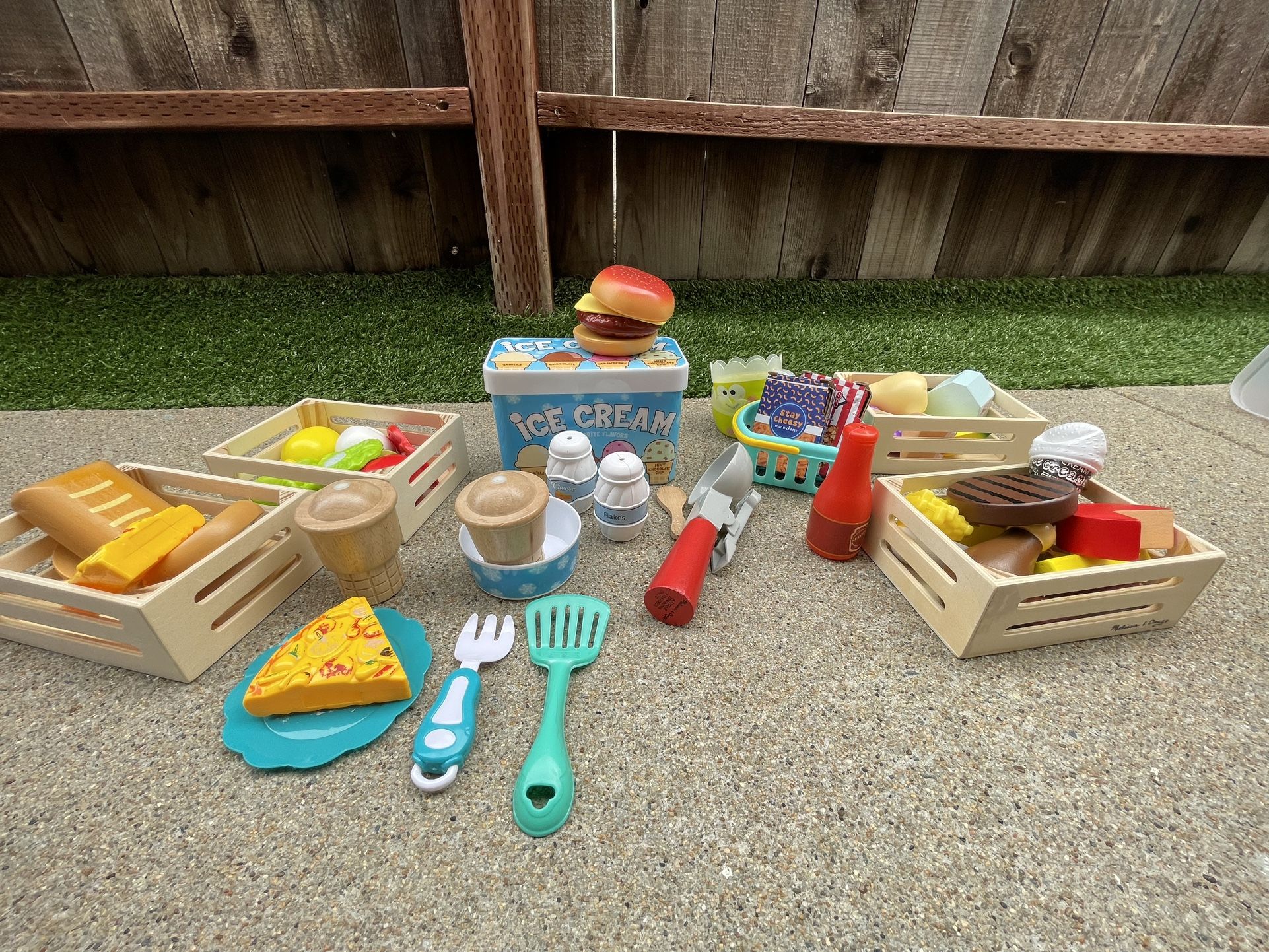 Play Food Set Includes Melissa & Doug Wooden Pieces