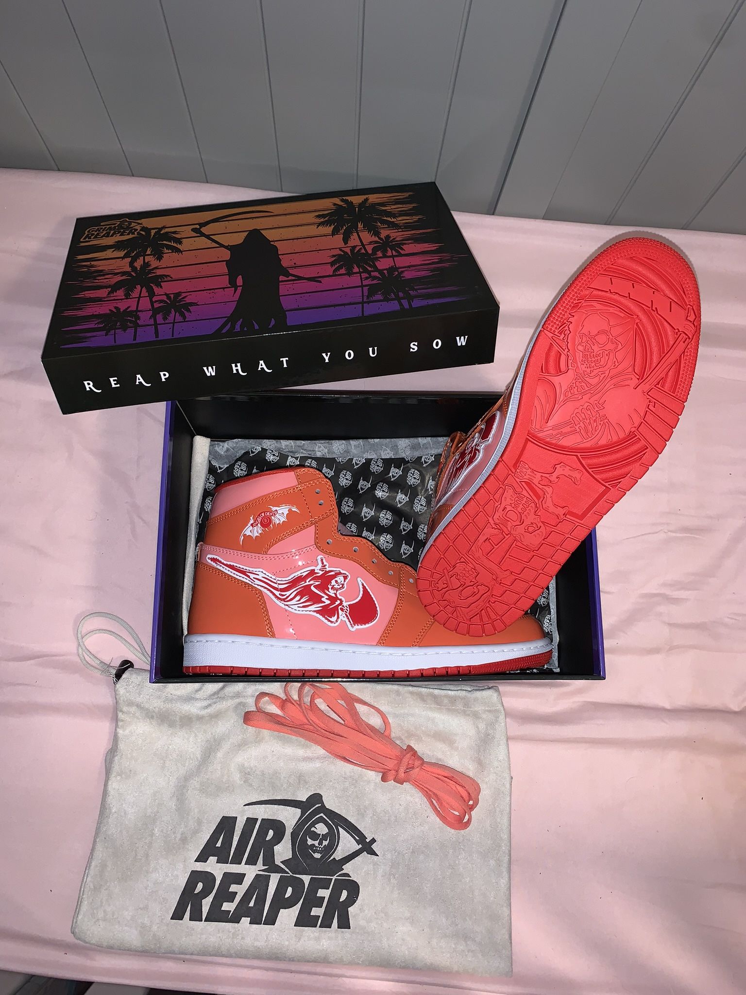 SOLEBOY AIR REAPERS SoleBoy Jordan 1 “Air Reaper” Size 10 DS CRAZY QUALITY | Depop main image 4