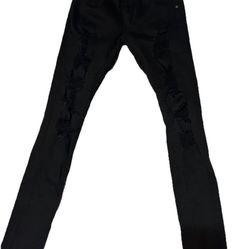 Rpm Ripped Black Skinny Jeans