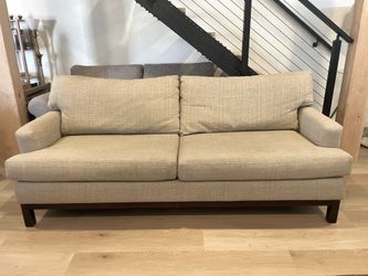 Mid century modern sofa, MCM couch, slanted back, 80 x 35 x 35