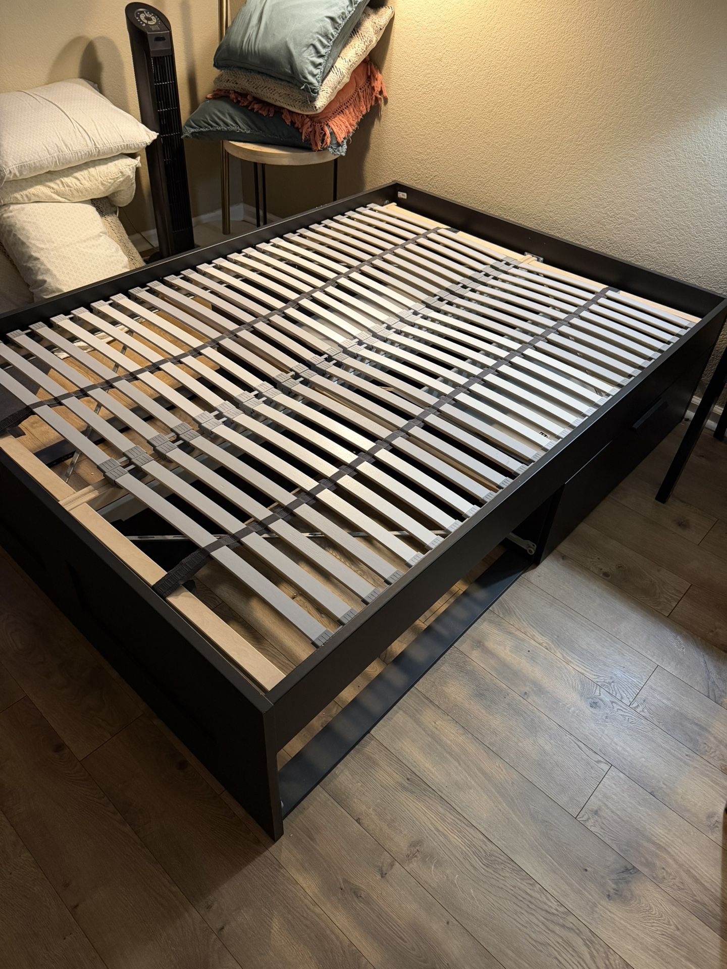 Full Bed Frame IKEA Brimnes With Storage