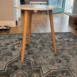 Small Circular White Table