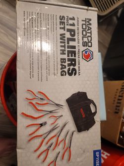 Matco Tools 11-Piece Pliers Set with Bag