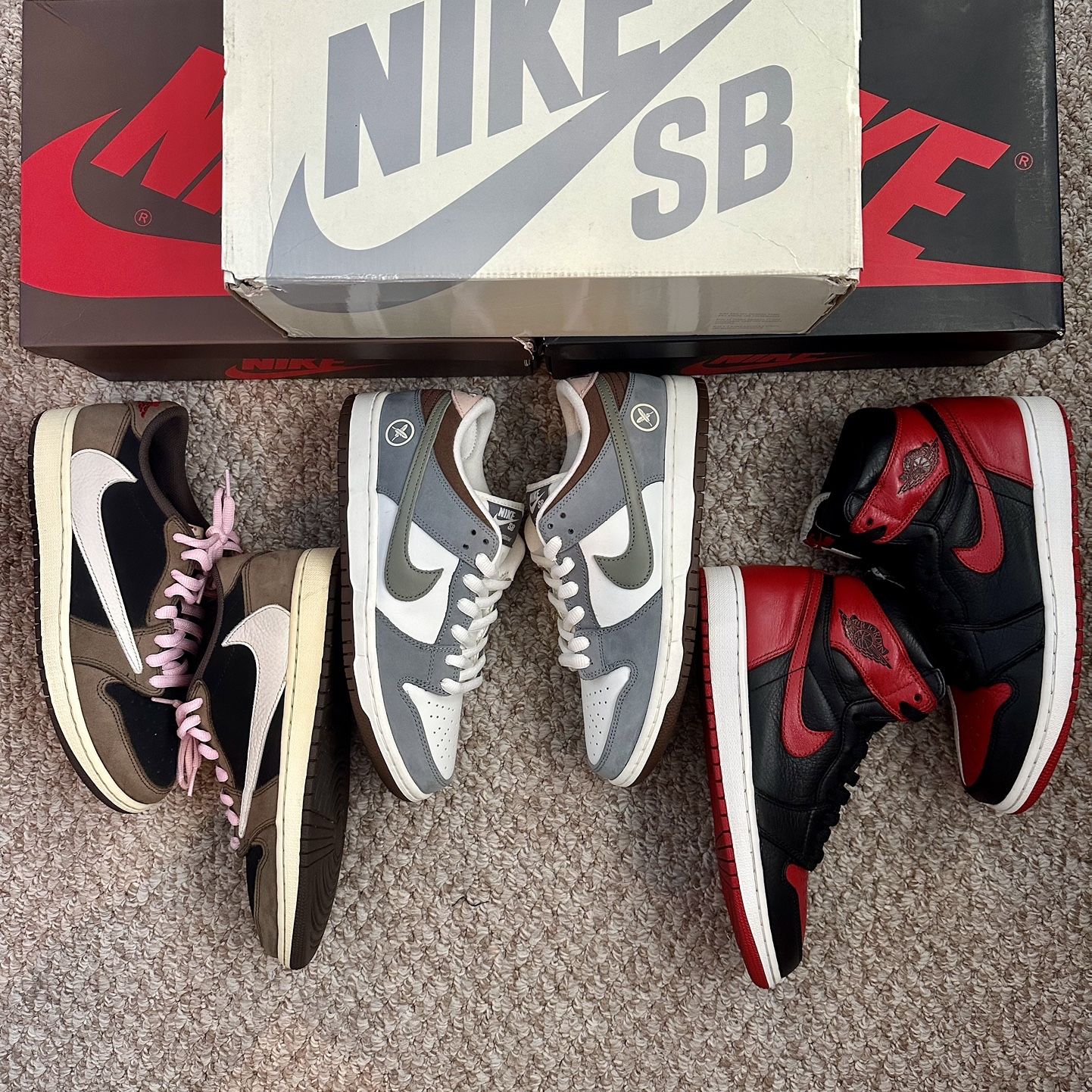 Nike Dunk Low Sb Yuto Size 8.5 ❤️‍🔥Jordan 1 Low Travis Scott Mocha Og Size 9, Jordan 1 Homage To Home Og Size 8.5 ❤️‍🔥 Read Description ❤️‍🔥