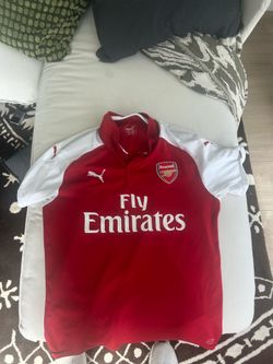 Large 2017 Arsenal Puma Red Soccer Jersey (No player name)