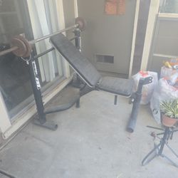 Standard Weight Bench With Weights