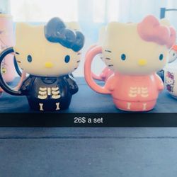 Hello Kitty Skelleton Mugs 