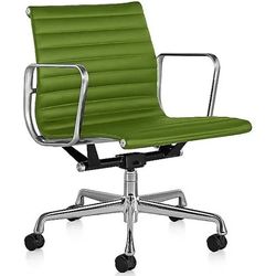 Eames Group Management Green Leather Office Chair