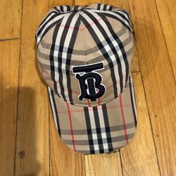 Burberry Hat Adjustable Classic Burberry Pattern Barely Worn