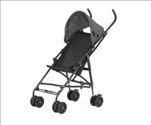 Umbrella Stroller, One-Hand Quick Fold, 3-Point Safety Harness, Dual Brakes, Adjustable Removable Canopy, Lightweight Compact & Space-Saving for Infan