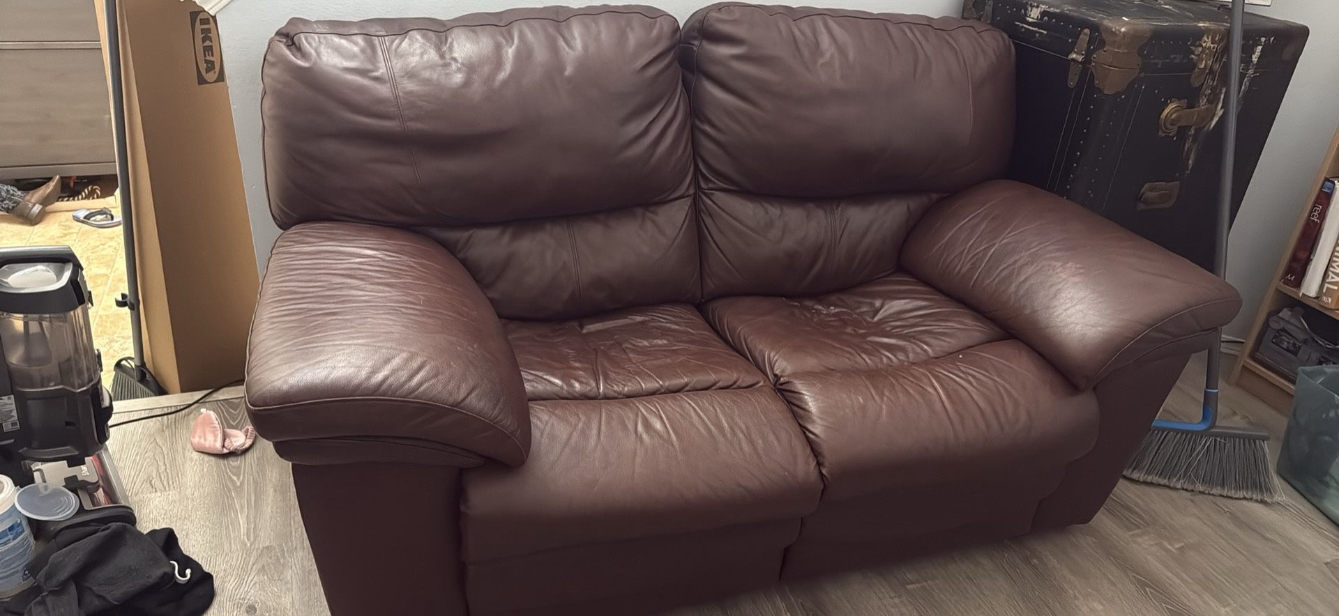 Faux Leather Couch & Loveseat