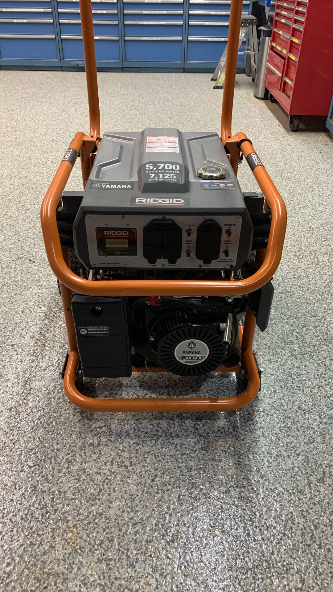 Ridgid Generator 5700 Running Watts