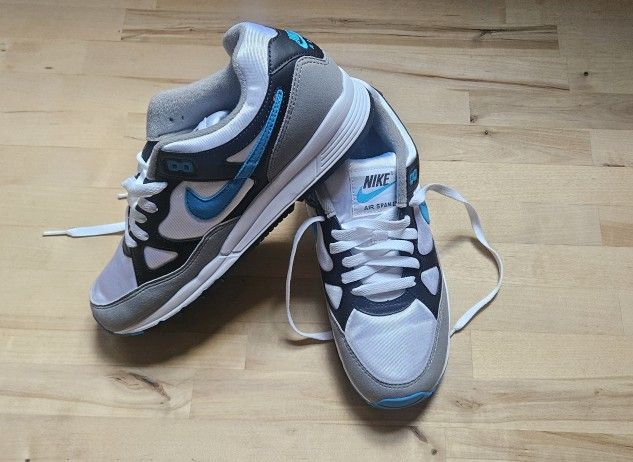 Size 5, Nike Air span II, Men's Shoes Black/Laser Blue/White AH8047 001