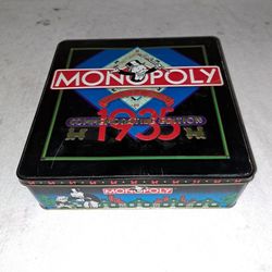 Monopoly 1935 Commemorative Edition Board Game In Metal Tin (Is Complete) Has Lots Of Extra Money & 18 Tokens