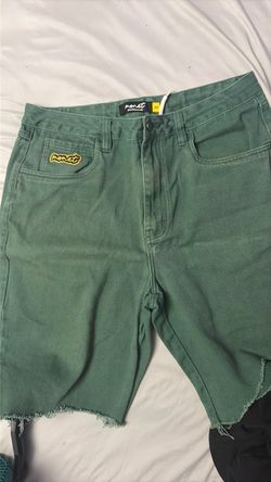 Forest green Cut jorts