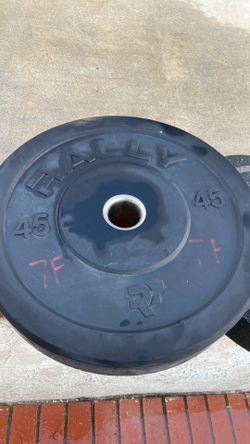 45 LBS bumper plates (2)