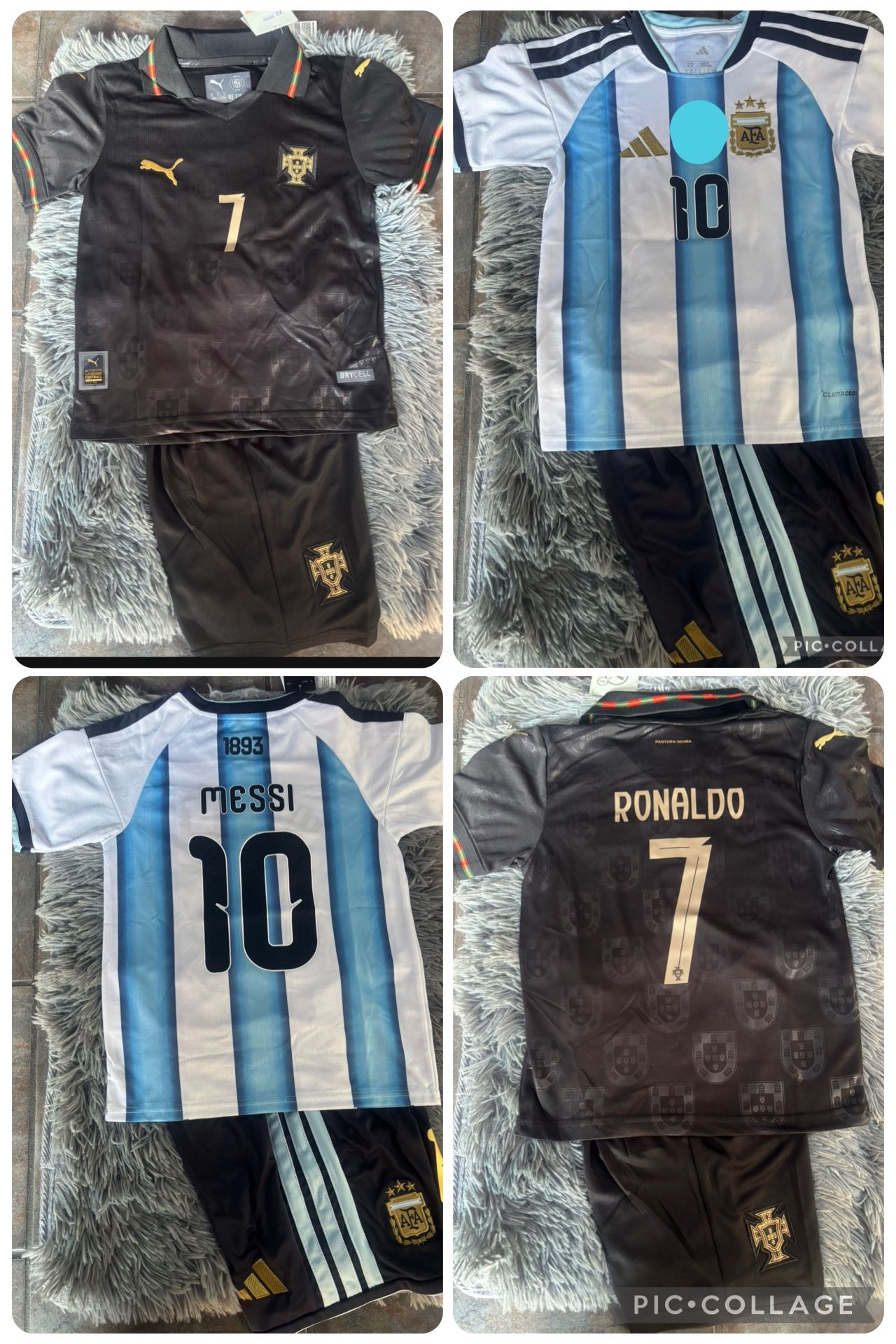 Ronaldo Messi kids and adults Christmas gifts gift 🎁 🎅 regalos Navidad 🪅 Soccer Jerseys jersey Ronaldo futbol Messi Futbol kids sets conjuntos niñ
