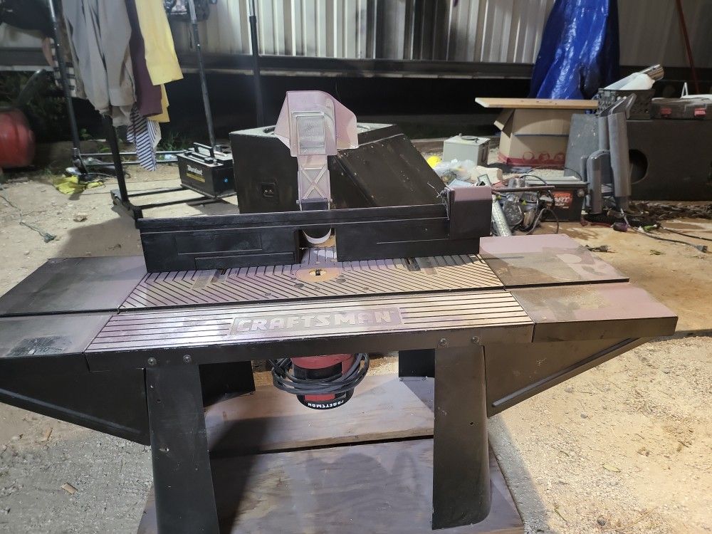 Craftsman Router W/ Table And Fench