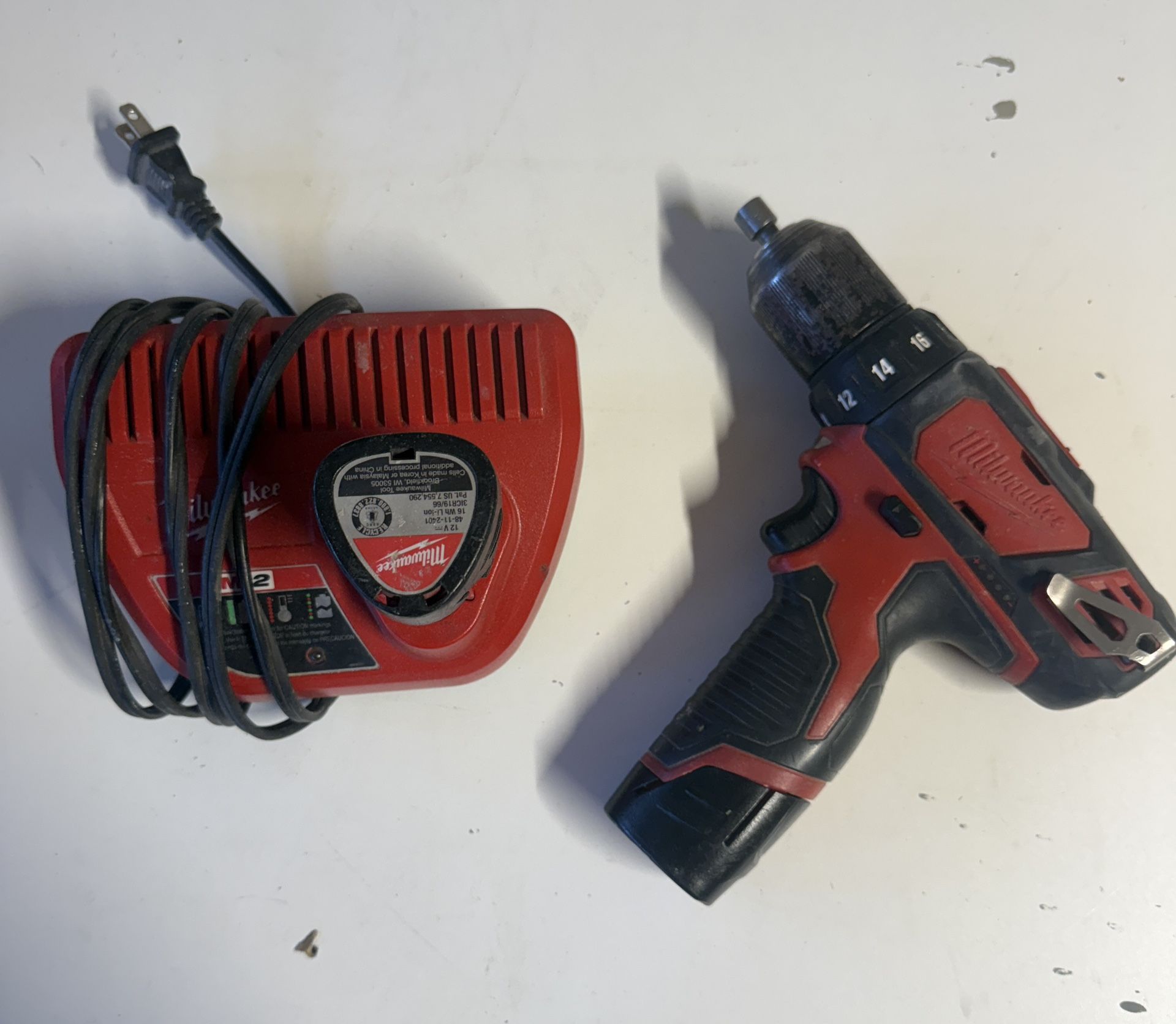 Milwaukee M12 drill