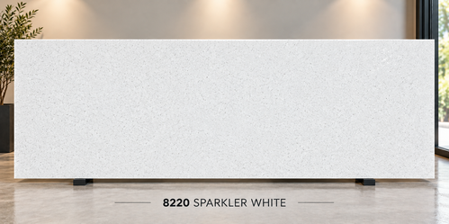Sparkle White Quartz Countertops 8220 – Kitchen & Bathroom Remodeling