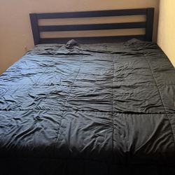 Queen Size Bed frame And Queen Mattress 