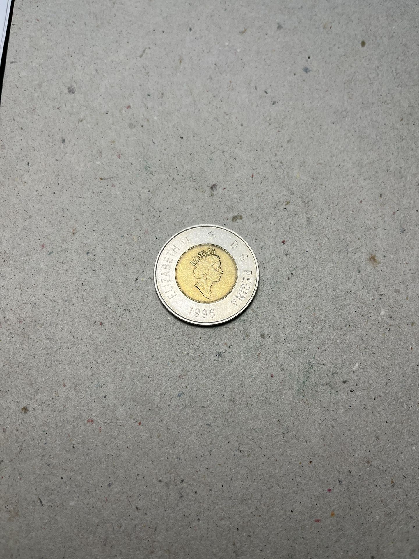 1996 Elizabeth II Canada Two (2) Dollar Coin