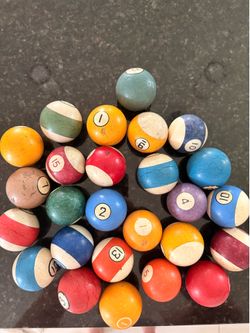 Vintage Pool Billiard Balls