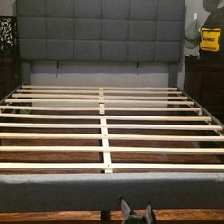 Queen Bed Frame W/ Headboard