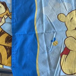 Standard Size Winnie the Pooh and Tigger pillow cases
