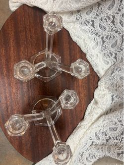 Set of 2 Vintage 3 arm candelabras Germany