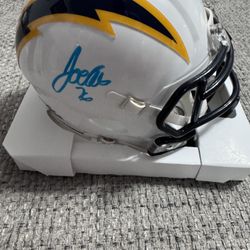 Joe alt Signed Autograph Color Rush Mini Helmet - La Chargers - BECKETT