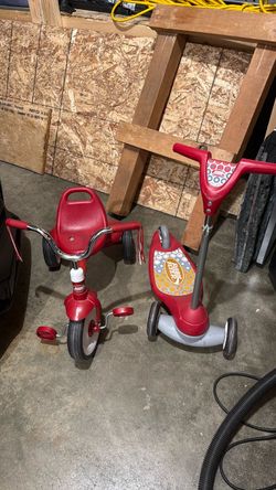 Radio Flyer Kids Three-Wheel Scooter and trike