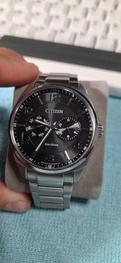 Citizen Eco-Drive Corso Black Dial Stainless Steel Watch