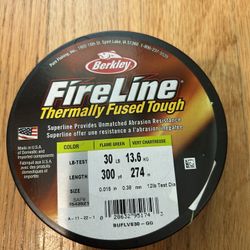 Berkley Fireline 30# Flame Green 300 Yds Spool
