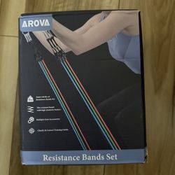 AROVA Resistance Bands total 150 lbs of resistance bands set  $20 firm