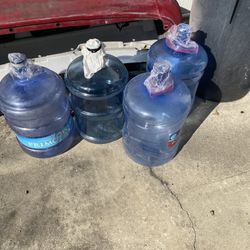 5 Gallon Plastic Water Jugs