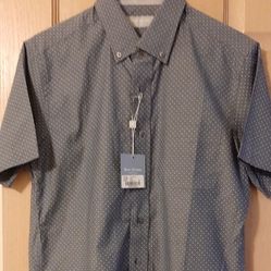 Hickey Freeman Men's Short Sleeve Shirt Size S.